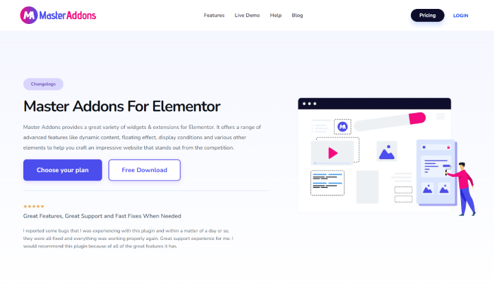 20 のベスト Elementor アドオン プラグイン (無料およびプレミアム) 2024 19 Master Addons