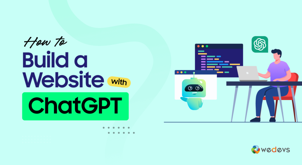 Imagem de destaque do blog - Como construir um site com ChatGPT