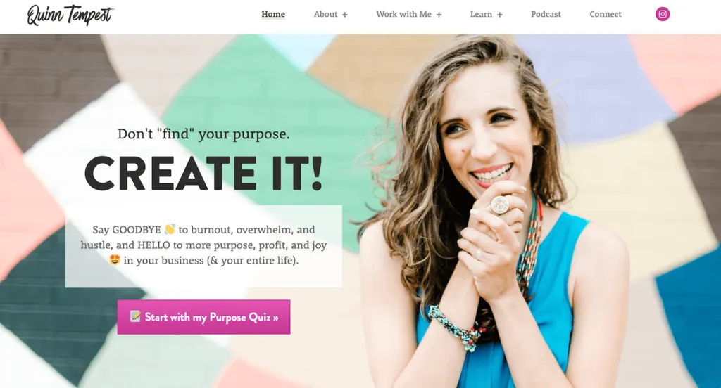 Sito web di Quinn Tempest
