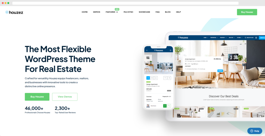 Tema WordPress Houzez untuk Real Estat