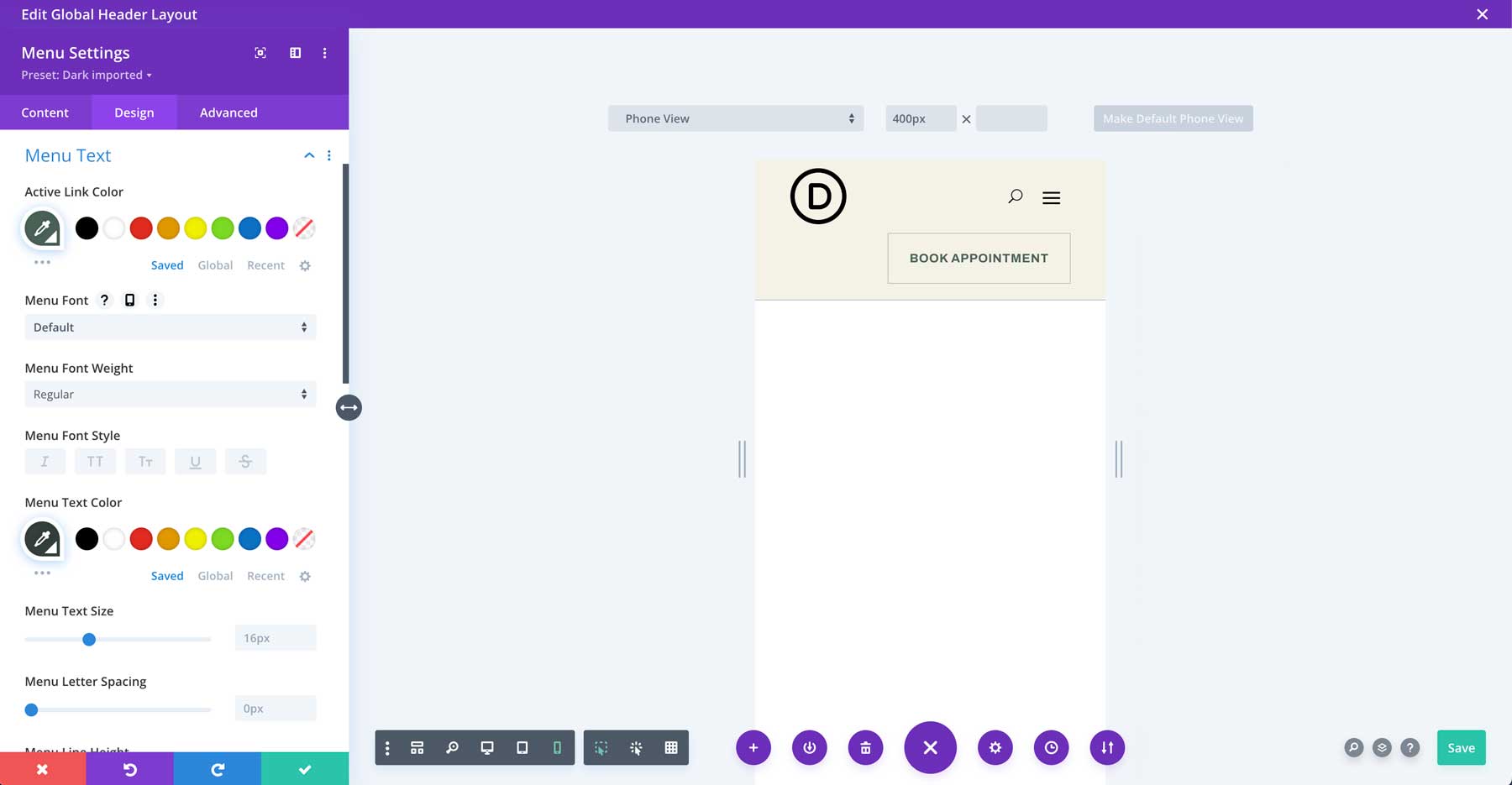 Divi 에스테틱 스타터 사이트