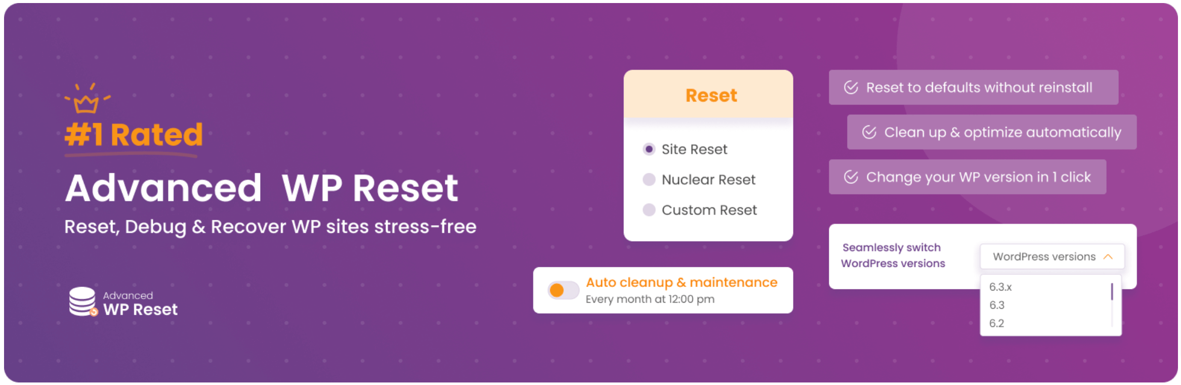 Questo è uno screenshot del plugin Advanced WP Reset