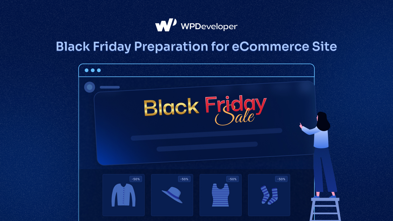 黑色星期五的 WordPress 网站 WordPress site for Black Friday