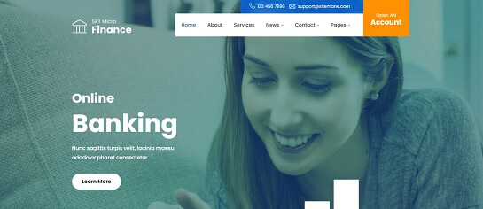 金融服務 WordPress 主題