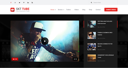tema video WordPress