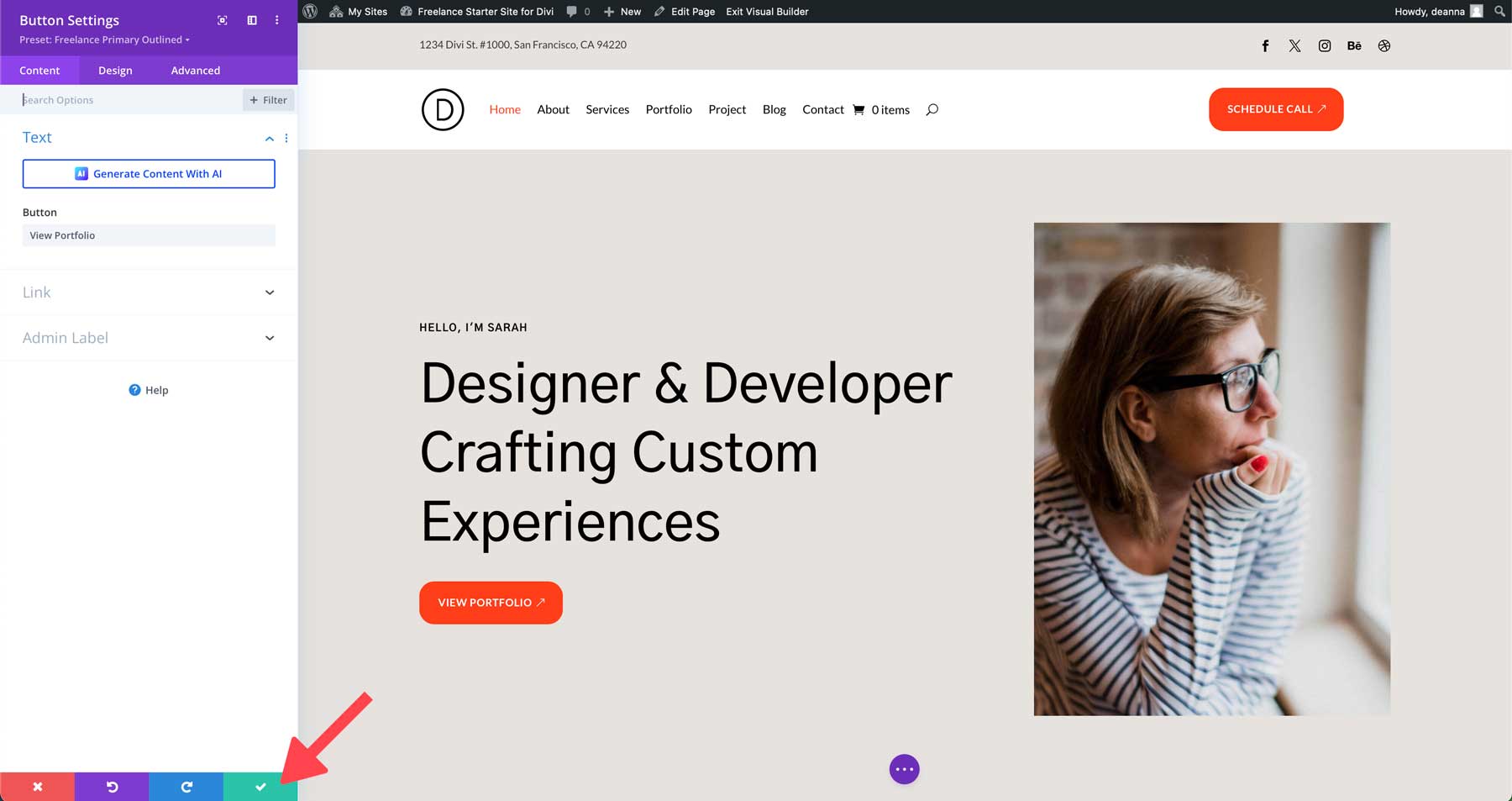 Situs pemula freelance untuk Divi