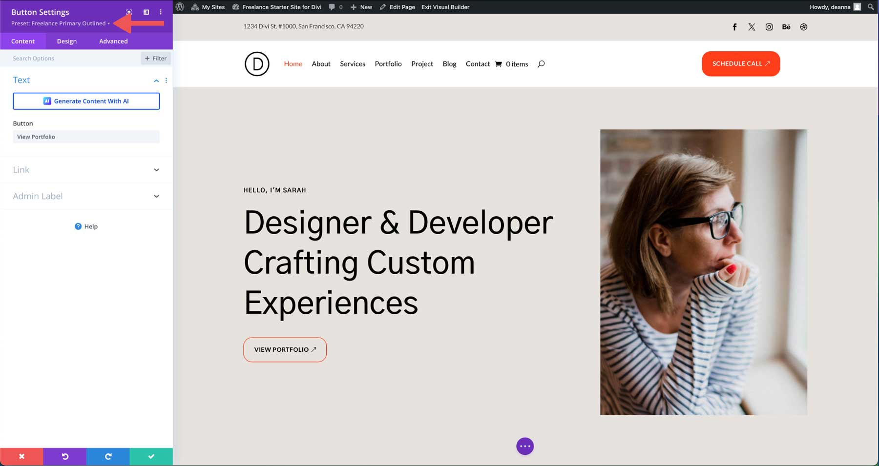 Situs pemula freelance untuk Divi