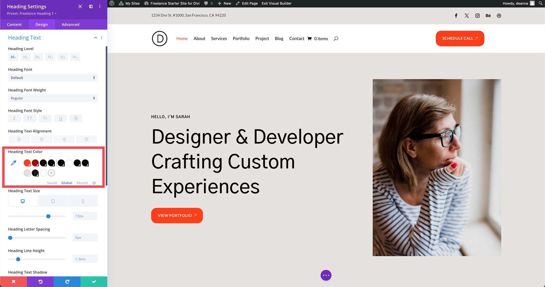 Situs pemula freelance untuk Divi