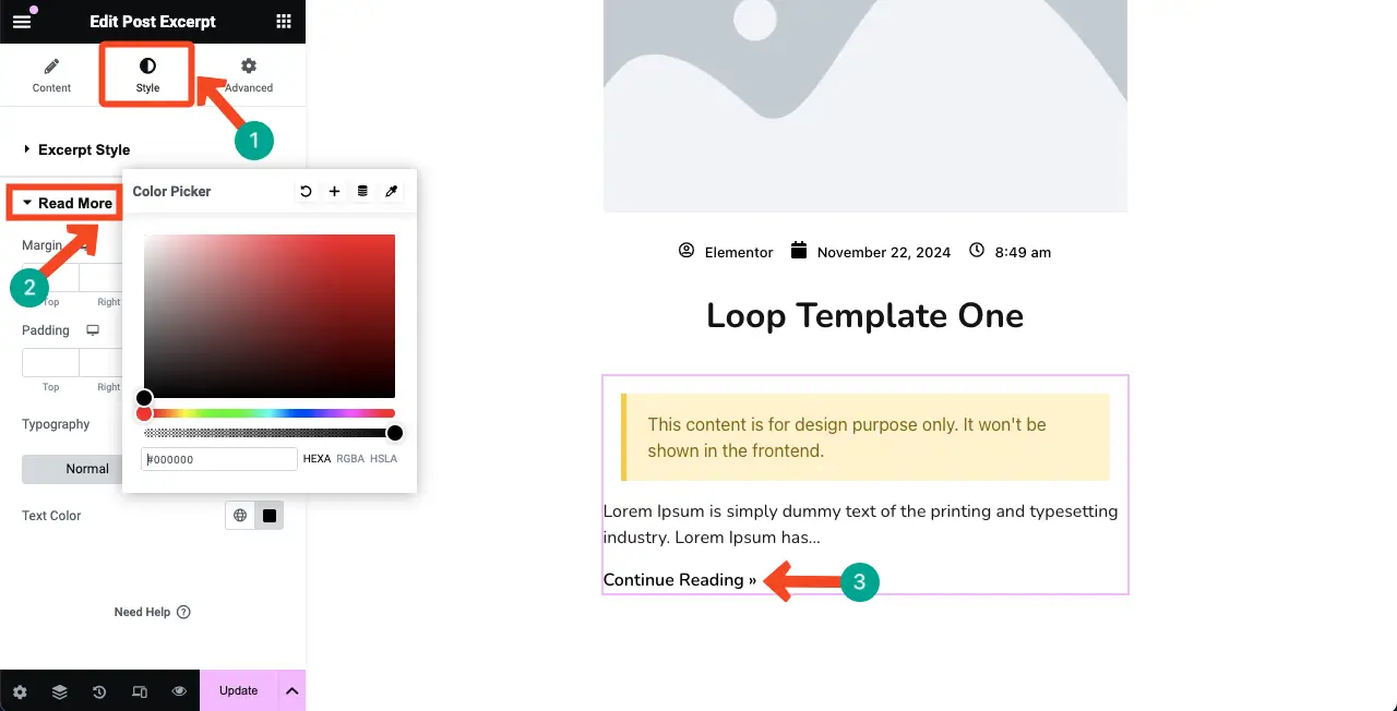 Как использовать виджет Elementor Loop Grid в WordPress с HappyAddons 30 Stylize parts of the Loop Grid Template again