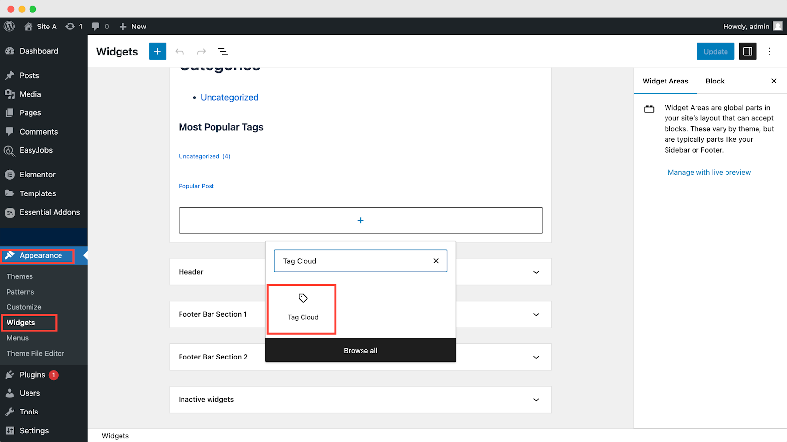 WordPress で人気のタグ Popular Tags in WordPress
