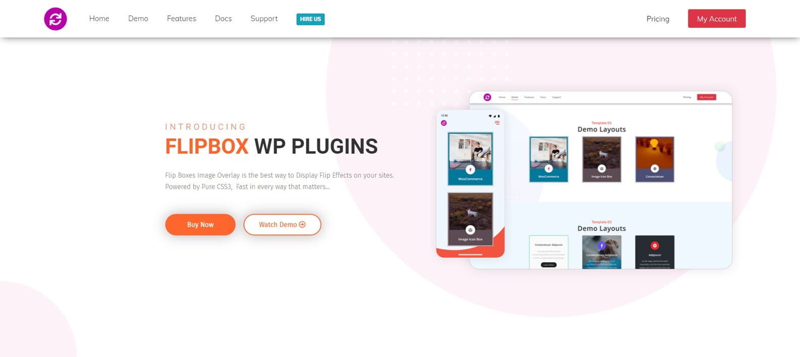 Image de Flipbox Image Overlay, un exemple de flipbox populaire avec 29 modèles de flip box prédéfinis.