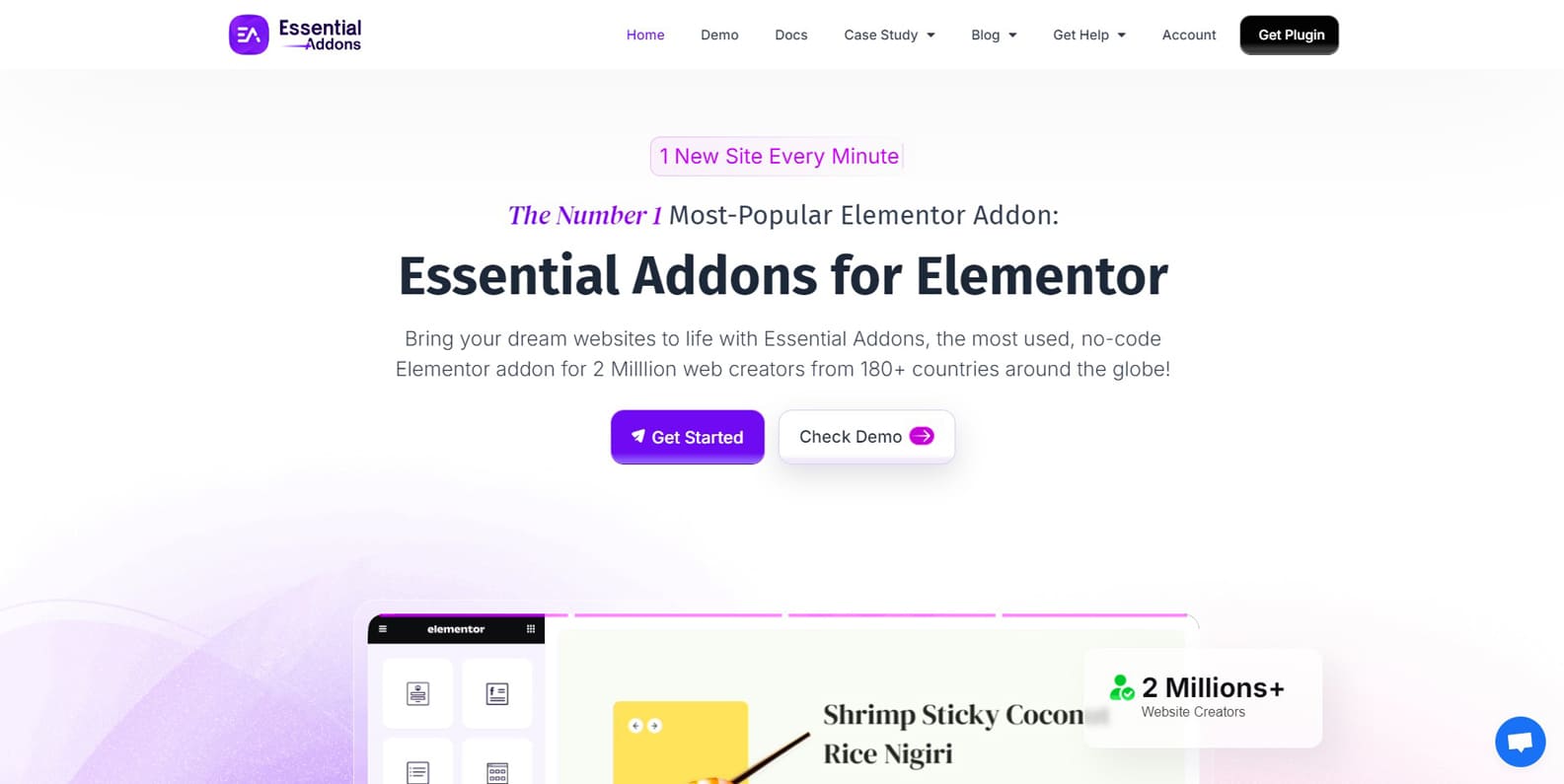 Graphique d'Essential Addons for Elementor, une collection de plusieurs widgets comprenant des flip boxes avec 6 catégories de flip box.