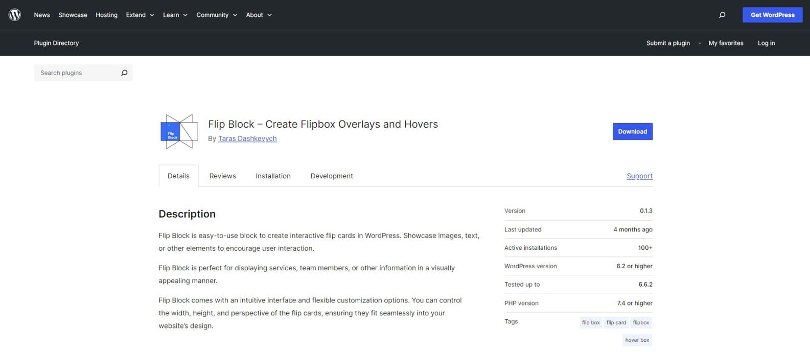 Image de Flip Block, l'un des plugins WordPress flip box avec contrôle de largeur et de hauteur.