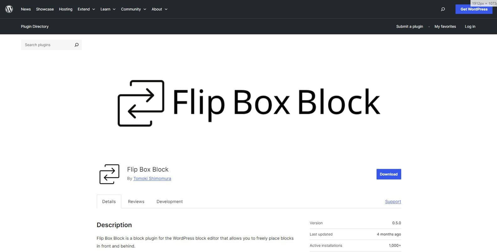 Photographie de Flip Box Block, un plugin flip box simple mais efficace avec une intégration WordPress facile.