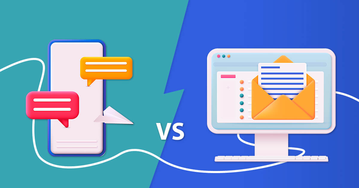 marketing par SMS vs marketing par e-mail