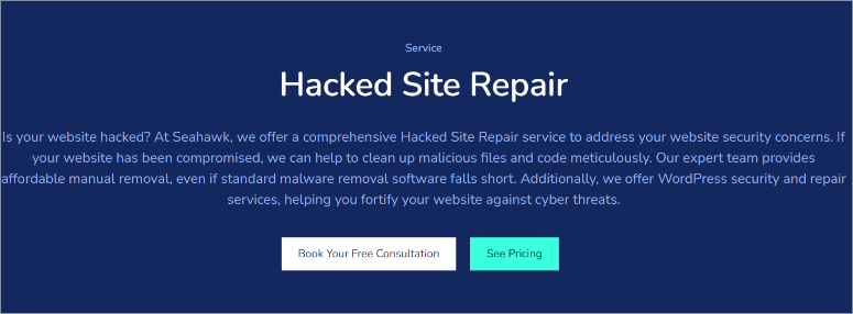 seahawk-media-piraté-site-repair - IsItWP - Détecteur de thème WordPress gratuit seahawk media hacked site repair