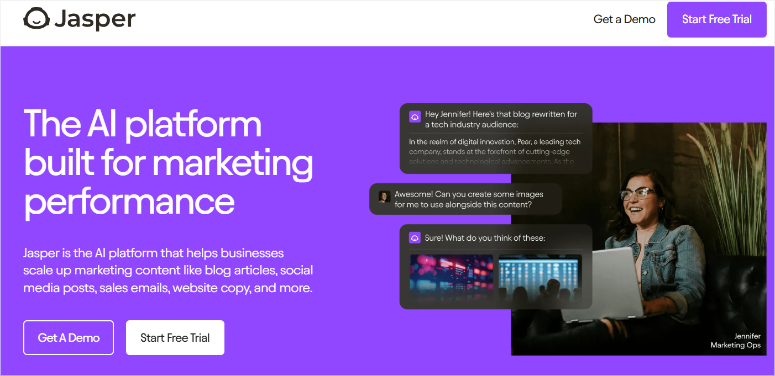 jasper-homepage - IsItWP - 無料の WordPress テーマ検出ツール jasper homepage