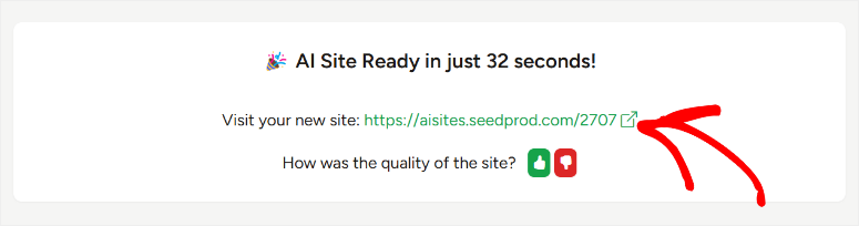 seedprod-ai-site-ready - IsItWP - Detector de temas de WordPress gratuito seedprod ai site ready