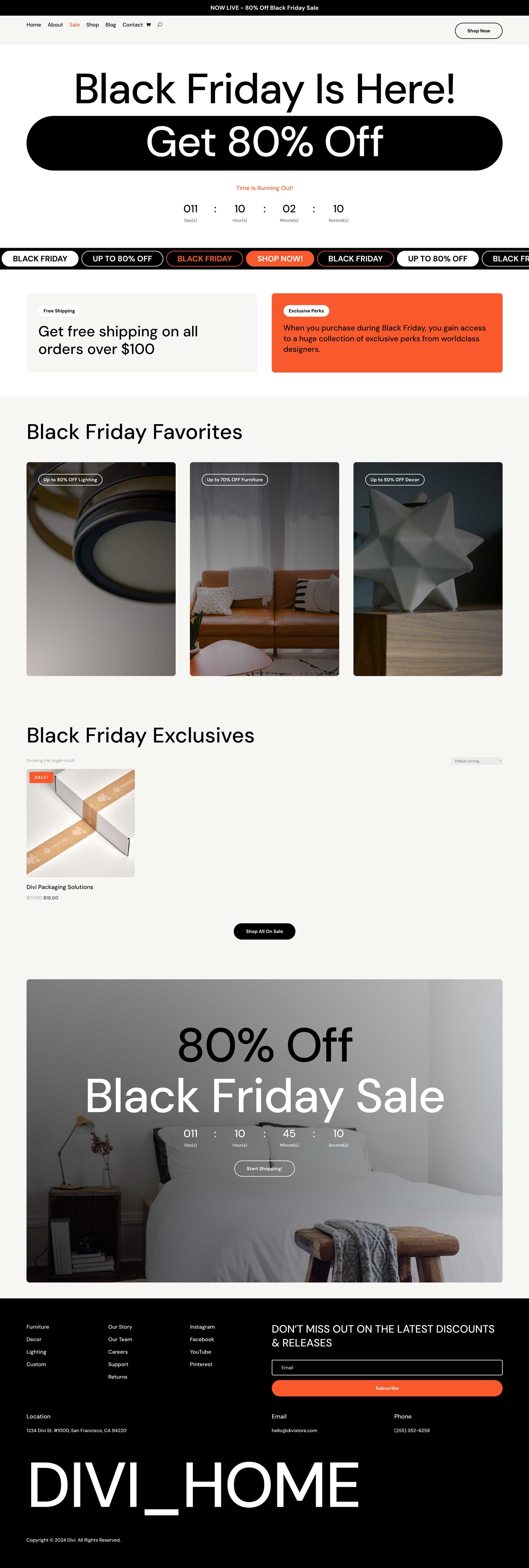 Cyber ​​Monday Store-Website-Paket