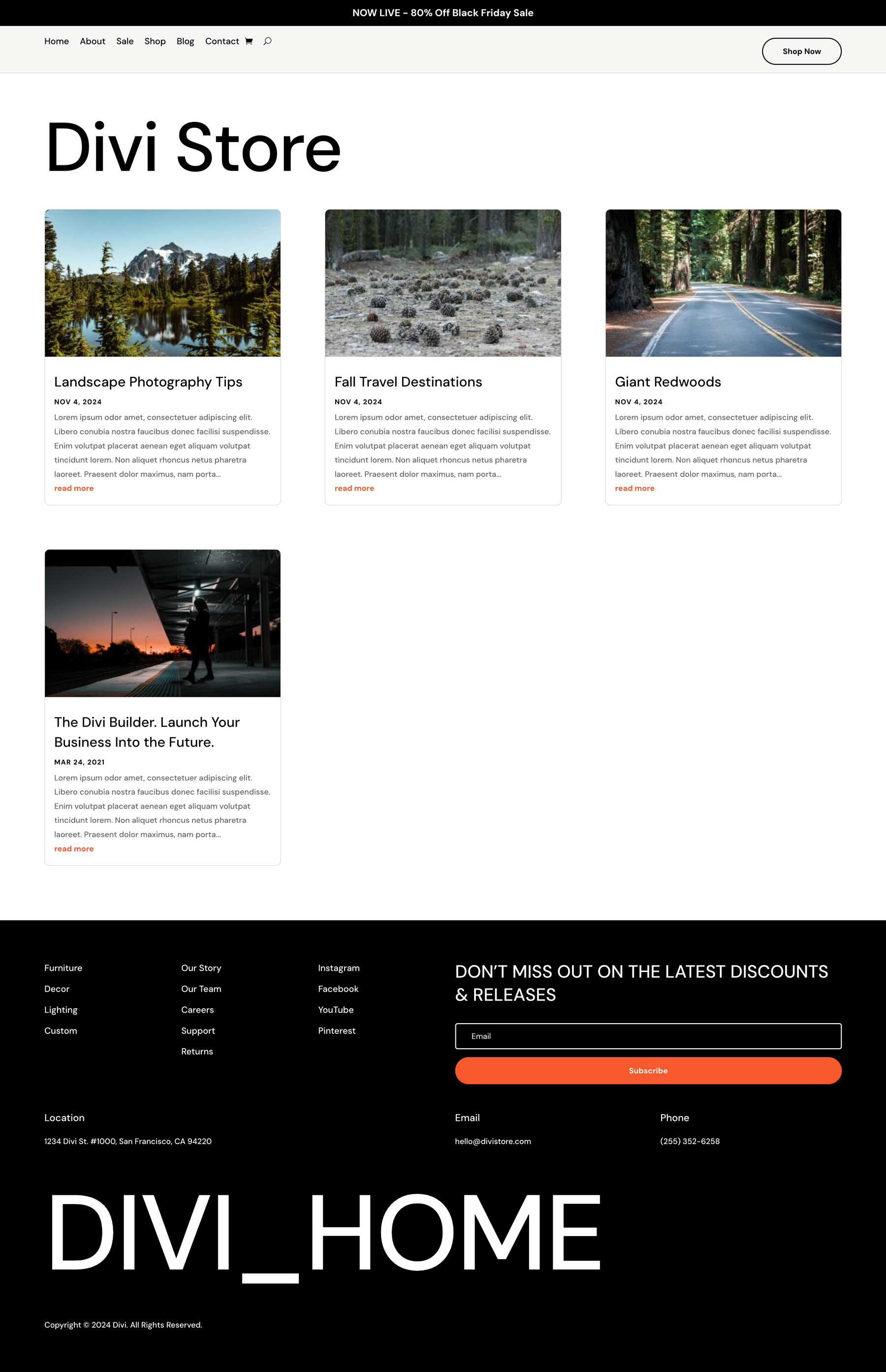 Cyber ​​Monday Store-Website-Paket