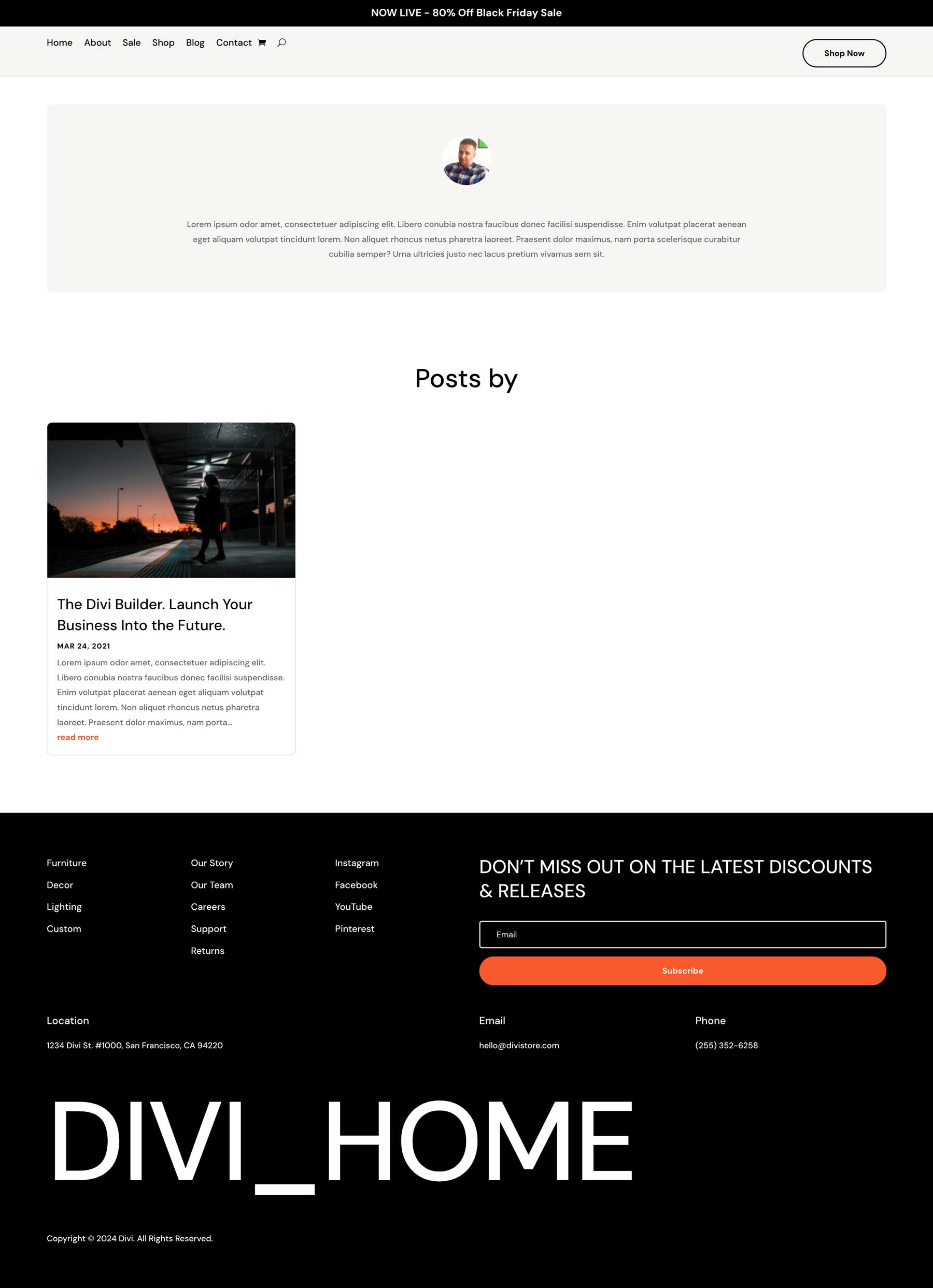 Cyber ​​Monday Store-Website-Paket