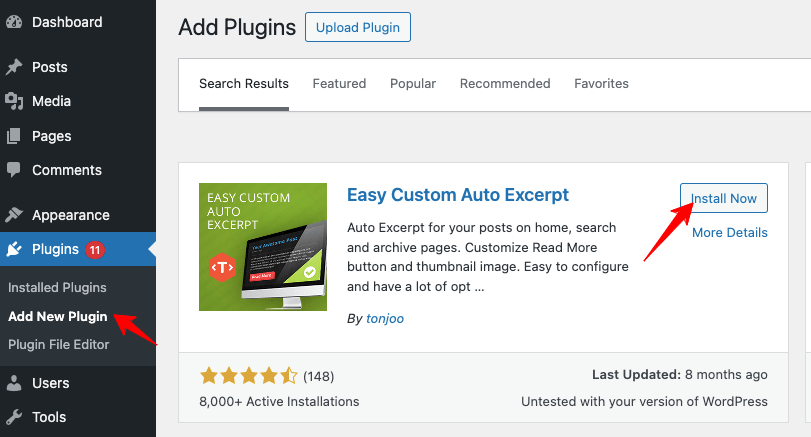 plug-in de trecho automático fácil e personalizado