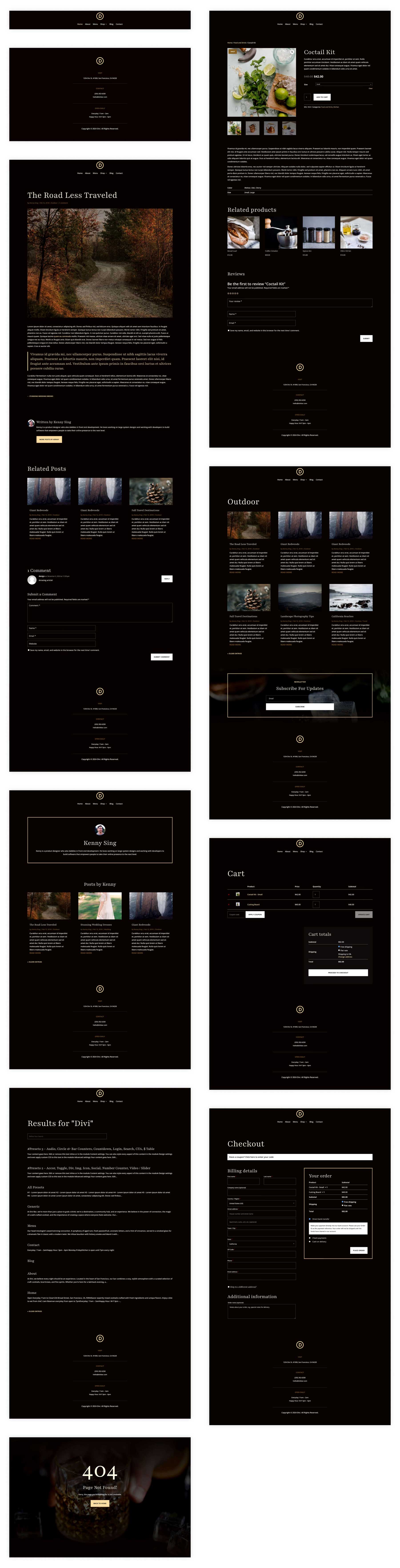 Divi のバー スターター サイト
