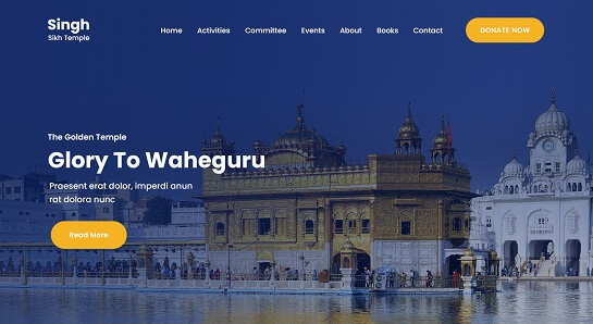 Tema de WordPress Gurudwara