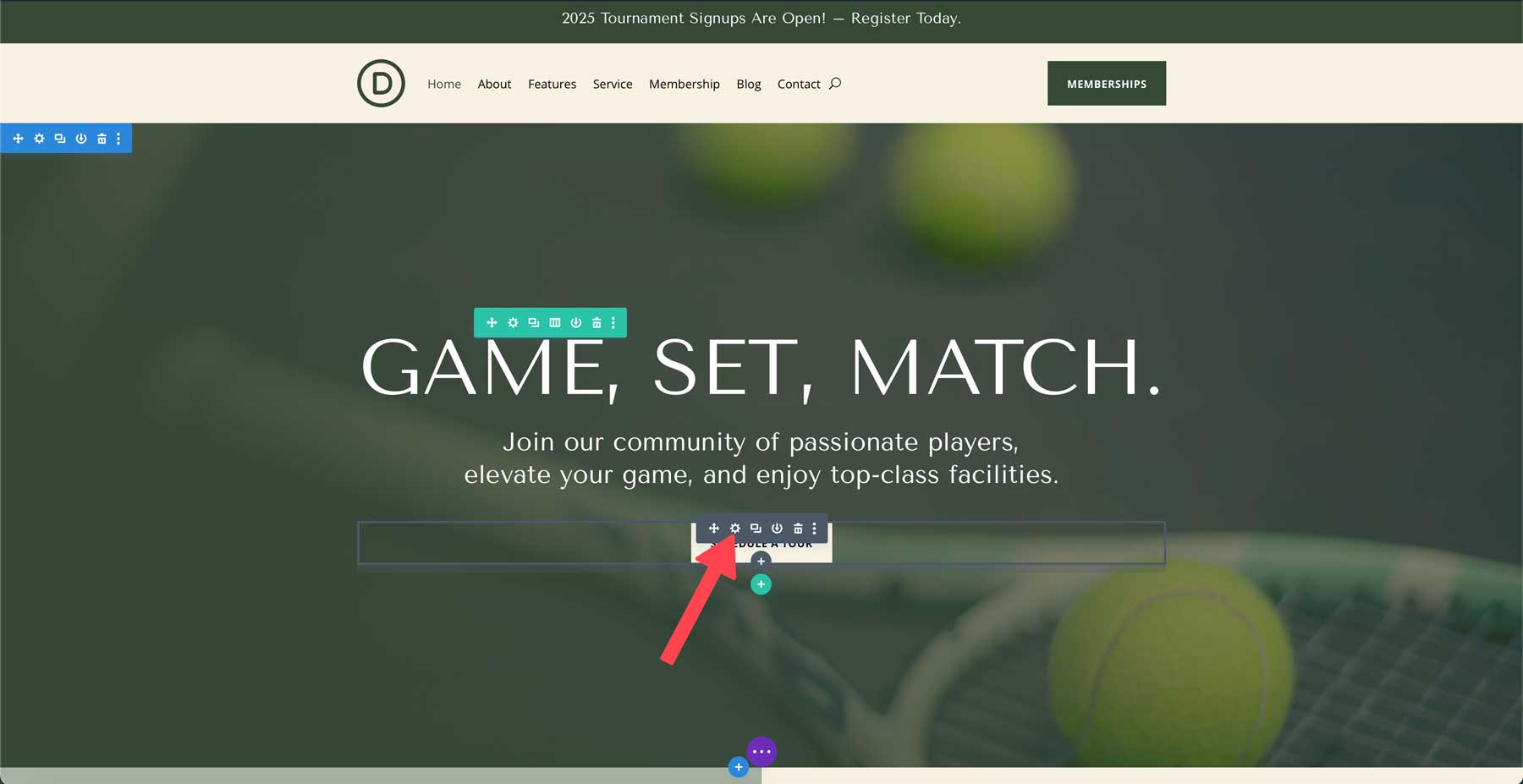 situs starter klub tenis untuk Divi