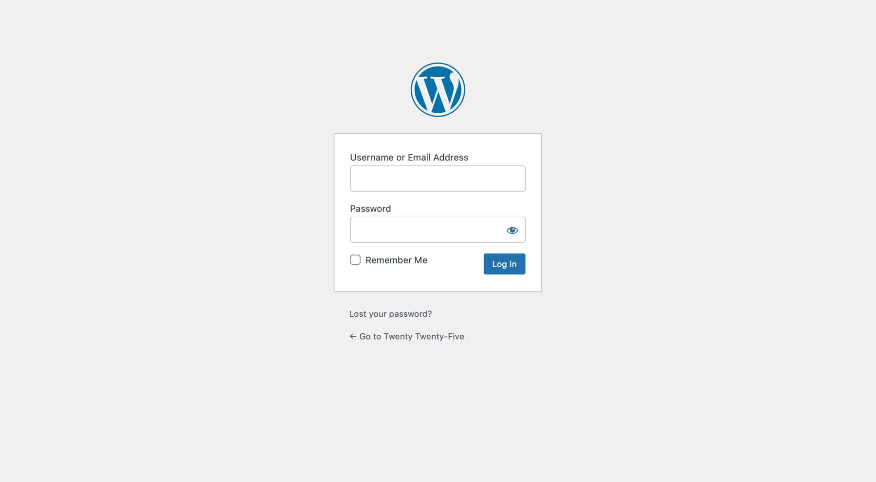 WordPress'e giriş