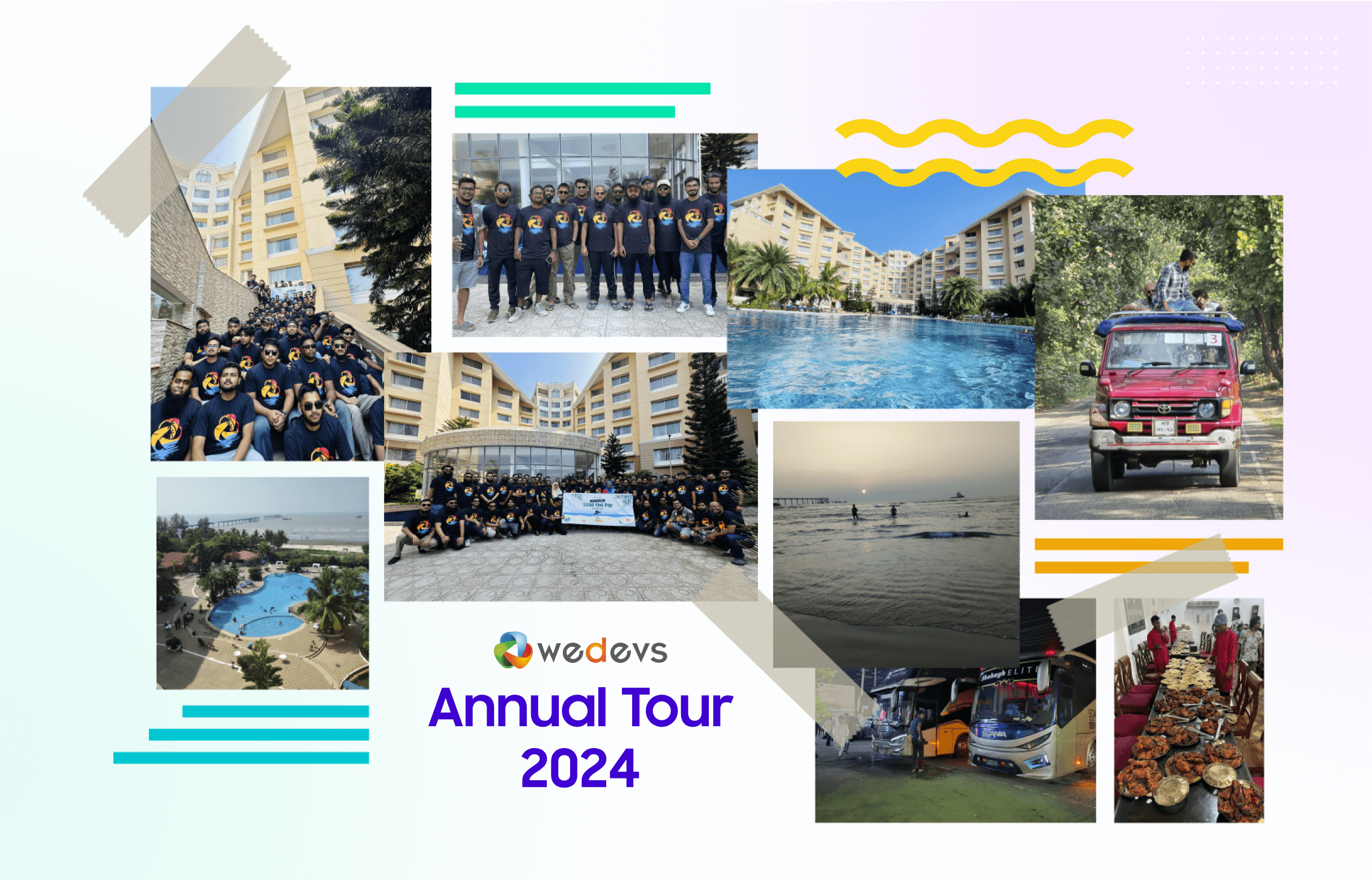 Ceci est un collage de photos de la tournée annuelle 2024.