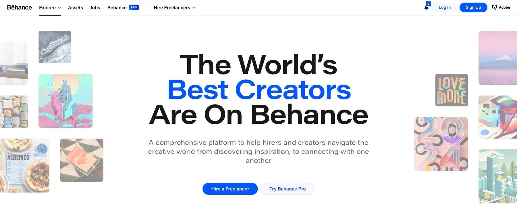 utwórz portfolio projektów internetowych w serwisie Behance