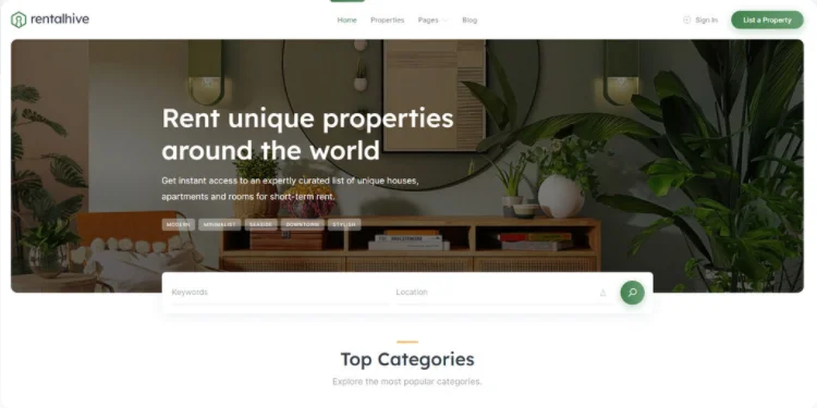 RentalHive-Buchungs-WordPress-Theme.