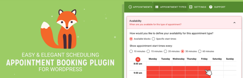 Plugin Simplesmente agendar compromissos.