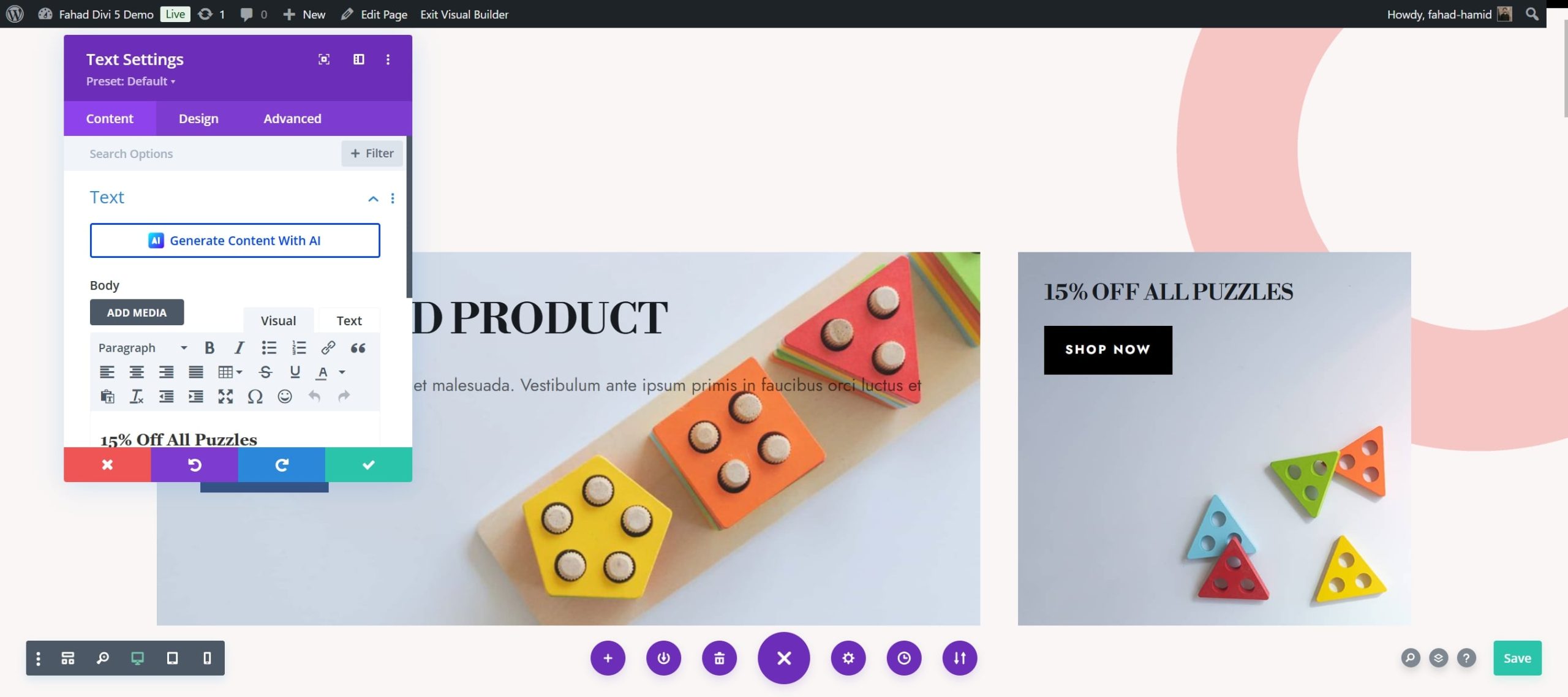 ตัวสร้าง divi woocommerce