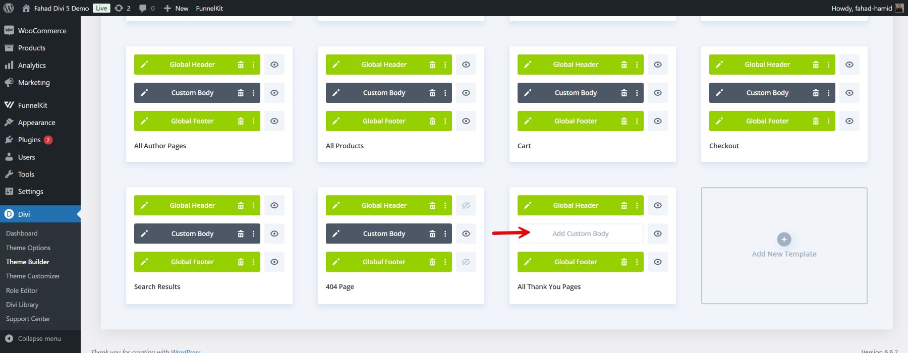 divi テーマビルダーのサンキューページ本文