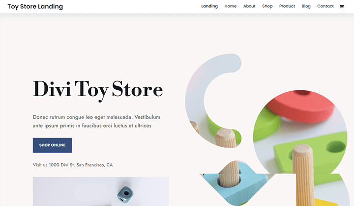 8 Tema & Templat WordPress Black Friday Terbaik 5 divi toy store 125