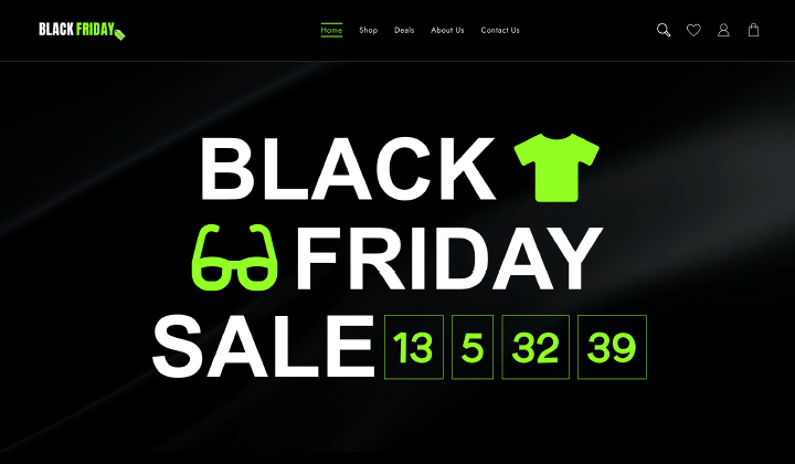 8 Tema & Templat WordPress Black Friday Terbaik 1 Black Friday Template