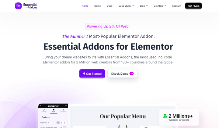 Los 12 mejores temas de WordPress para sitios web de miel y apicultura 11 Essential Addons For Elementor
