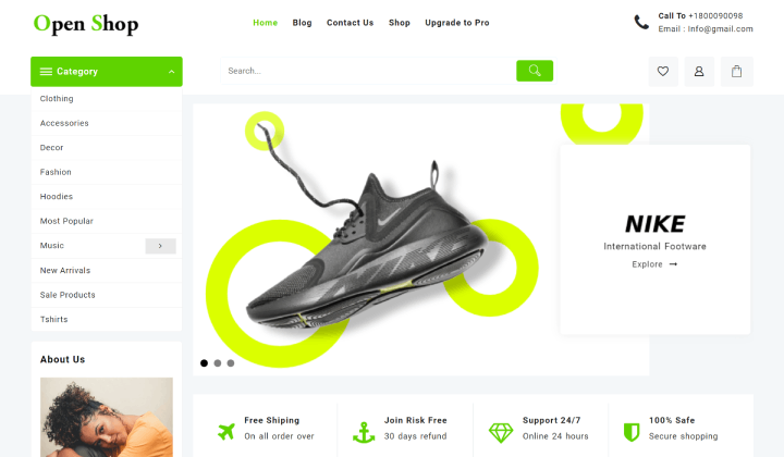 Los 12 mejores temas de WordPress para sitios web de miel y apicultura 2 openshop 1
