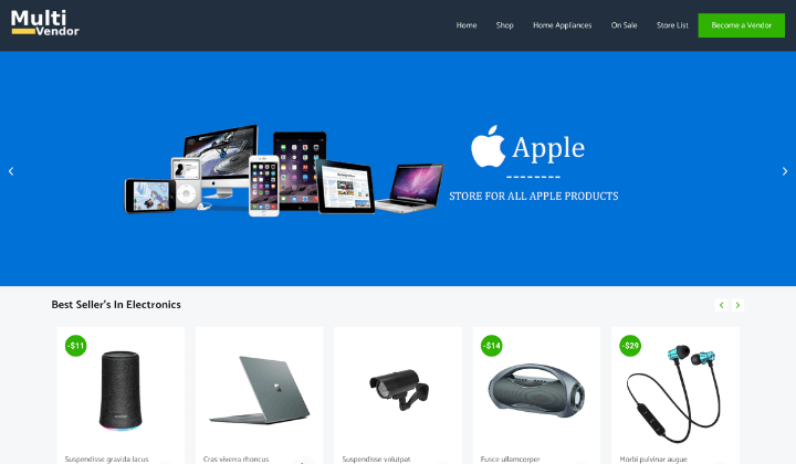Las 13 mejores plantillas de sitios web como Flipkart 3 zita multivendor 8381
