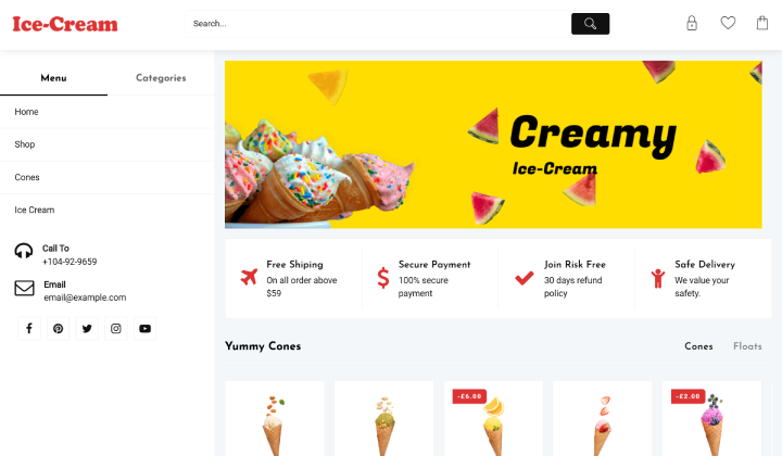 12 лучших креативных тем WordPress на 2025 год 8 M Shop
