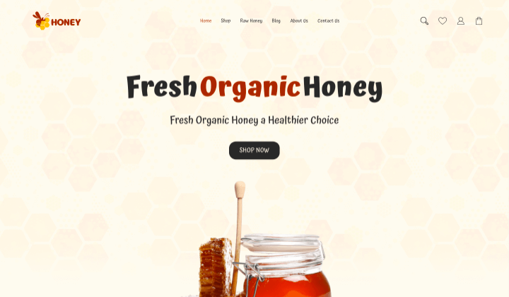 2025 年 12 個 WooCommerce 網站最佳範本 9 honey 323