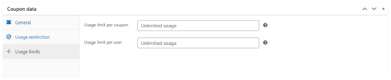 판매를 늘리기 위해 WooCommerce에서 할인을 생성하고 관리하는 방법 7 Coupon Usage limit