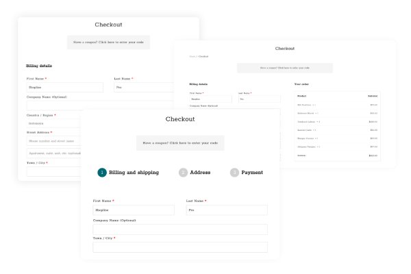 2025 年 WooCommerce 商店的基本範本功能 8 checkout