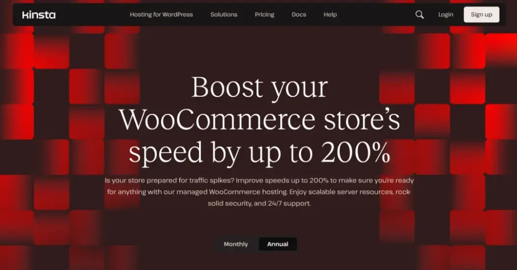 6 家最佳 WooCommerce 托管提供商:选择主机时要注意什么 3 kinsta woocommerce hosting 21