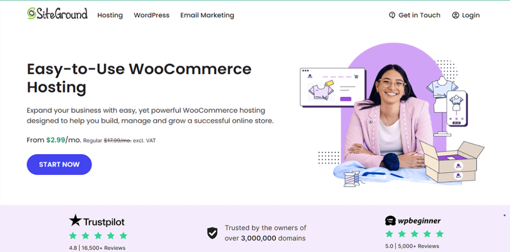 6 家最佳 WooCommerce 托管提供商:选择主机时要注意什么 5 siteground woo host 653
