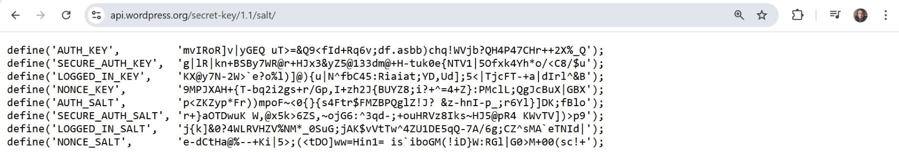 Datenbank-Salt-Generator