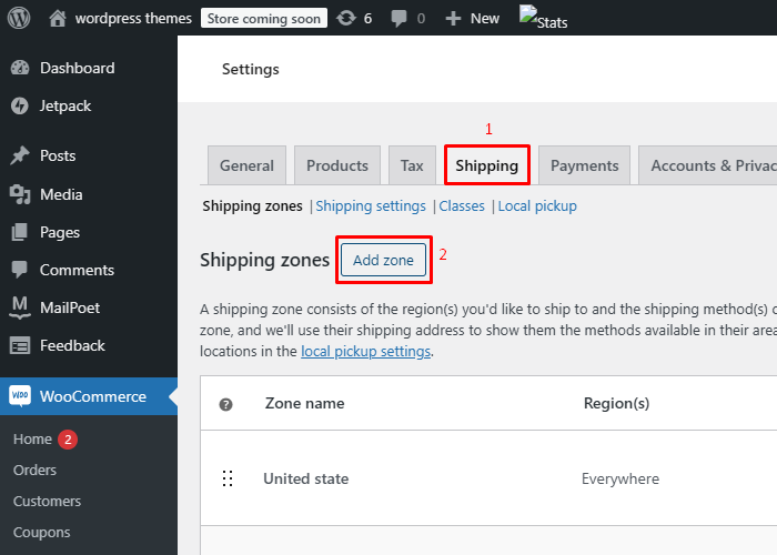 如何为 WooCommerce 2 上的产品添加免费送货 Add shipping