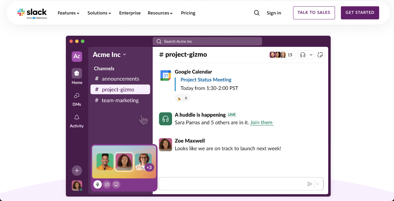 생산성 향상을 위한 Slack